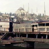 Вид на собор Святая София с залива Золотой Рог, Турция 1897 г.