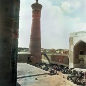 Минарет Калян и мечеть Калян (вид с медресе Мири-Араб).