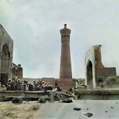 Архитектурный ансамбль Пои-Калян (медресе Мири-Араб, минарет Калян и мечеть Калян).
