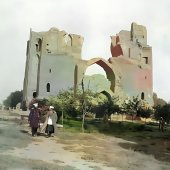 Самарканд. Базар и развалины мечети Биби-Ханум.
