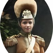 Мария в форме 9-го драгунского Казанского Её Императорского Высочества Великой Княжны Марии Николаевны полка