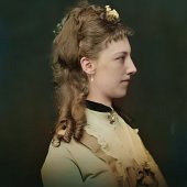 Княжна Мария Владимировна Барятинская (1851-1937), в замужестве Извольская, во втором браке Барятинская, 1870 г.